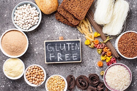 comida y alimentos sin gluten